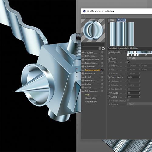 Textures 3D Texture 3D sur C4D