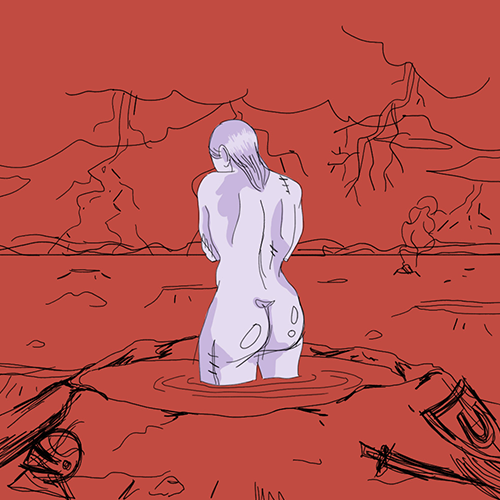 Croquis Croquis Cavalier Seule