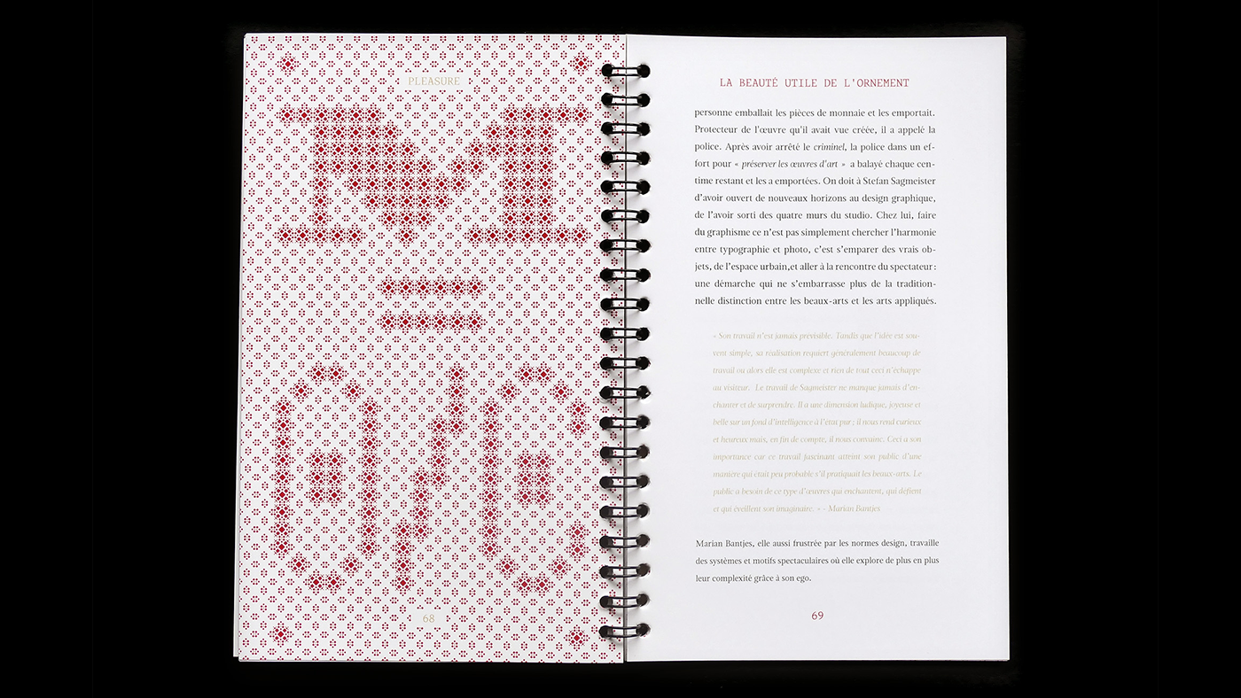 Pages n°68-69 du mémoire Pleasure