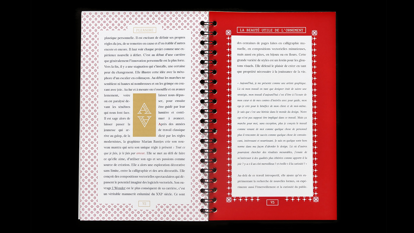 Pages n°72-73 du mémoire Pleasure